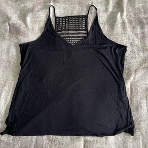 Old Navy XXL Black Tank Top with Detailed Back
